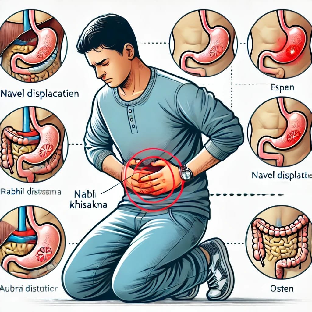 How to treat navel displacement naturally